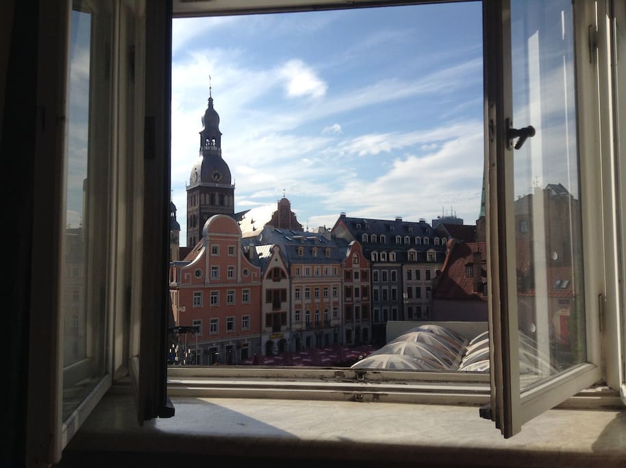 view from bed room ,old city view