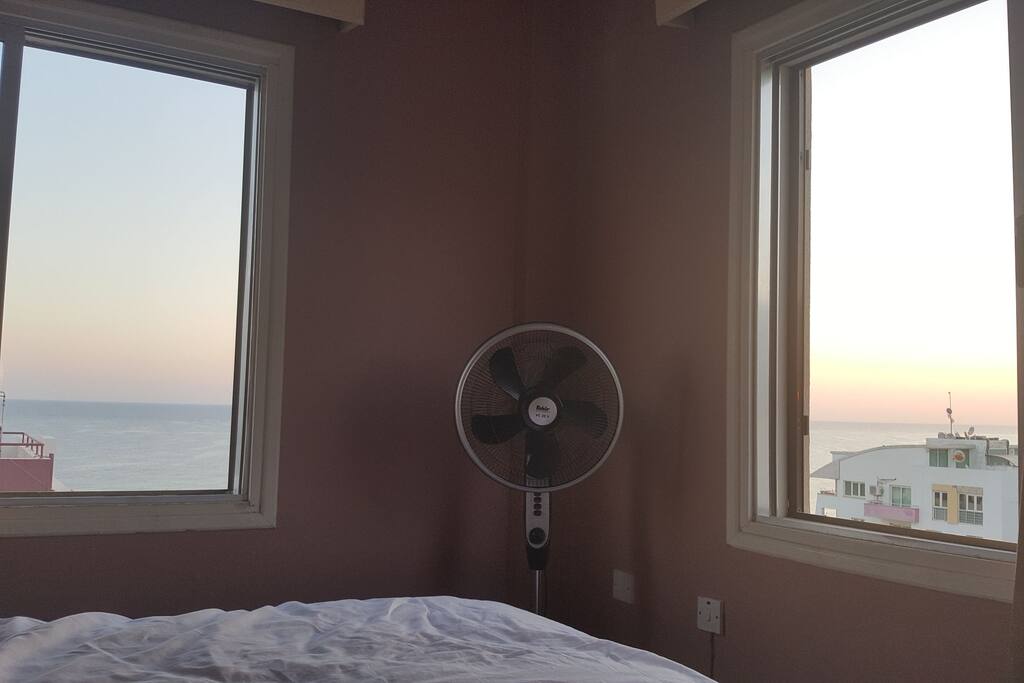 Sun rise view from the bed