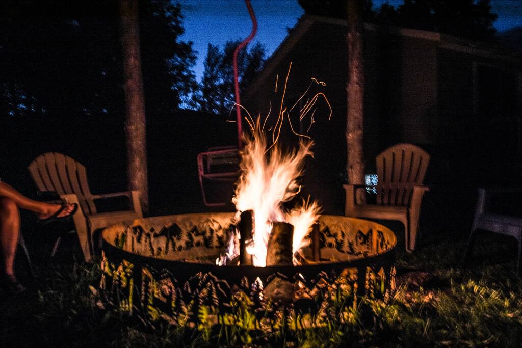 Adirondack style fire pit