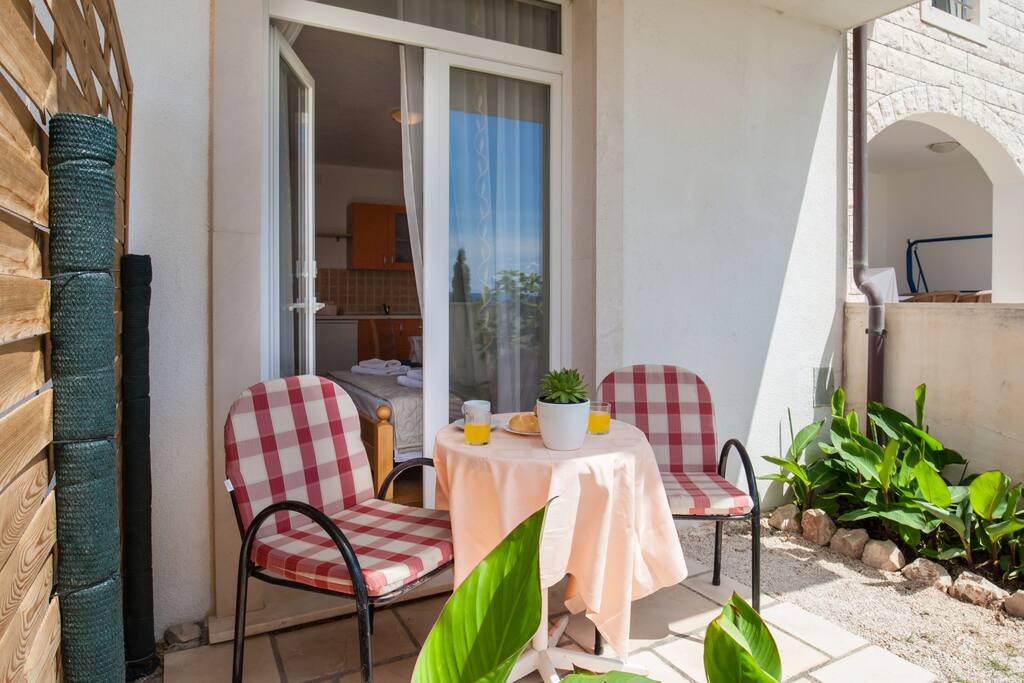 sunny patio