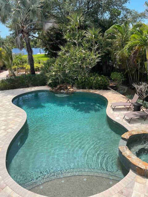 Waterfront Home w/ Pool, Hot Tub & Sauna