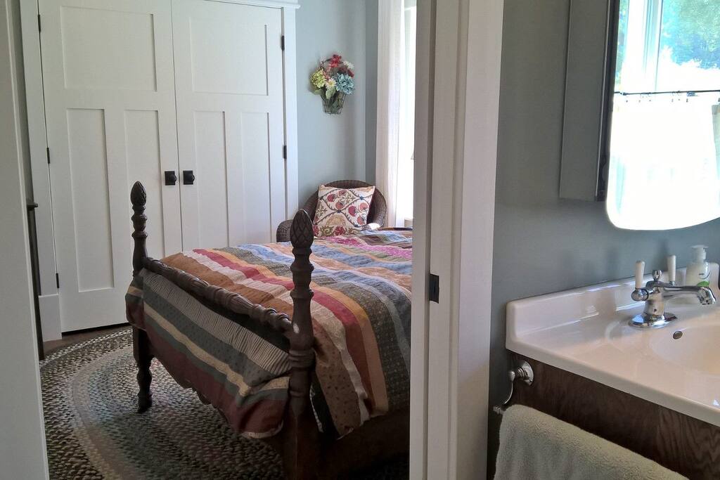 Hand carved vintage bed