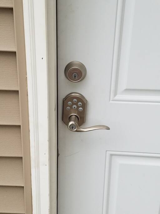 Contact the host to receive an entry code for the door.