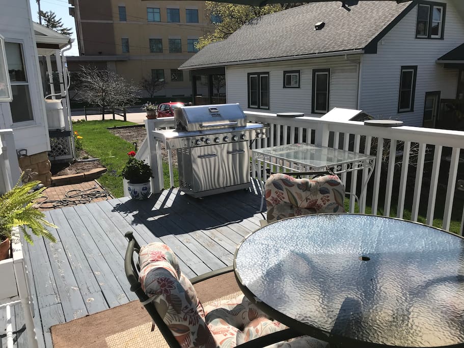 Grill on back patio