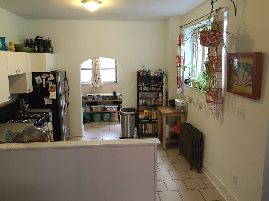 Bright kitchen and laundry/power room