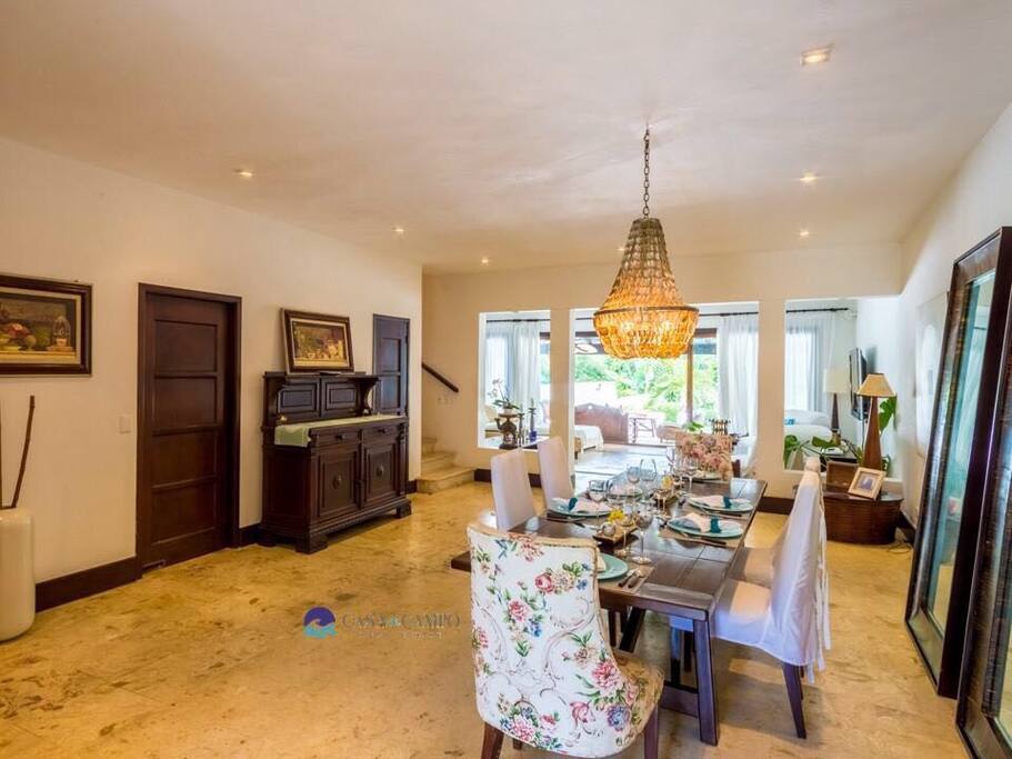 Dining area looking towards living room