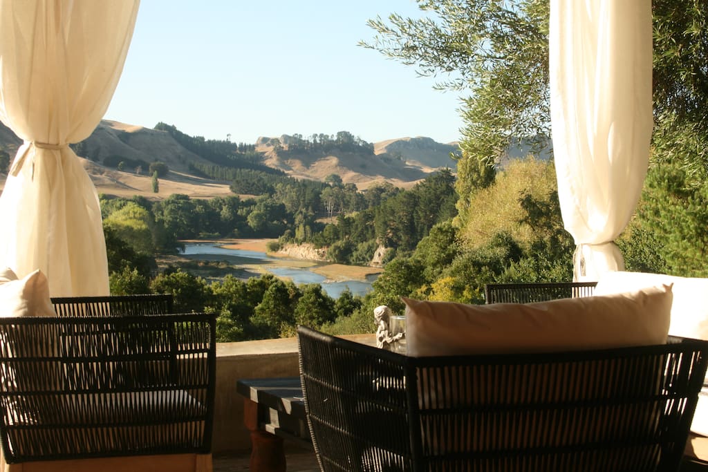 view from terrace downstream