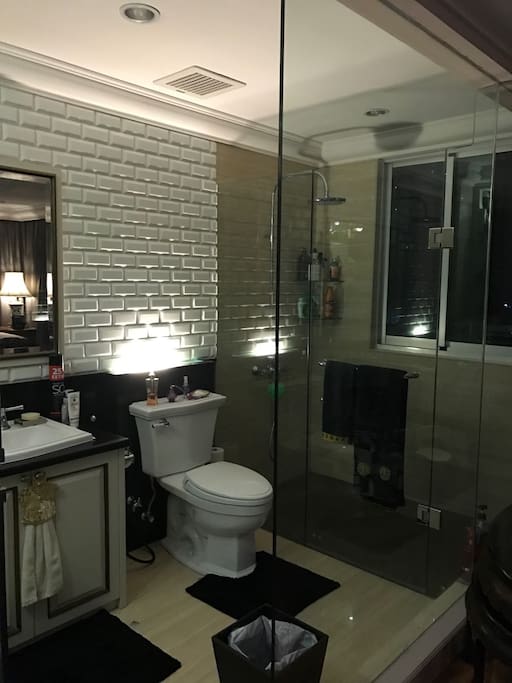 Master bathroom with shower
