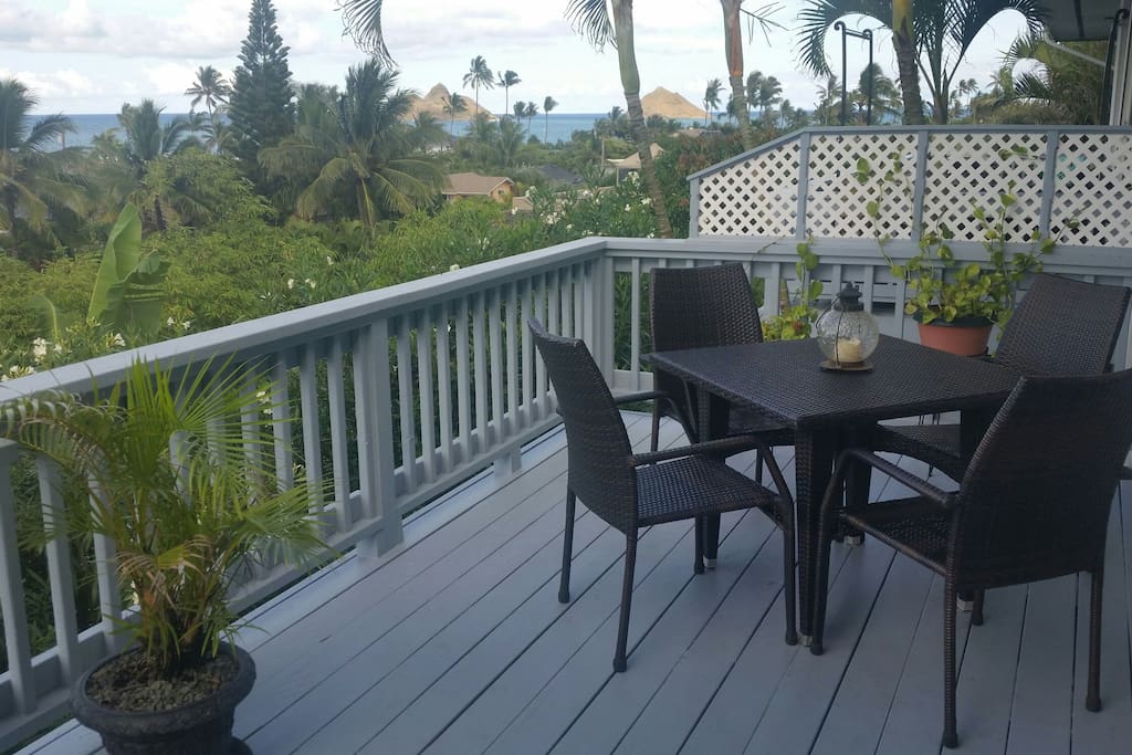 enjoy the view from the large deck.