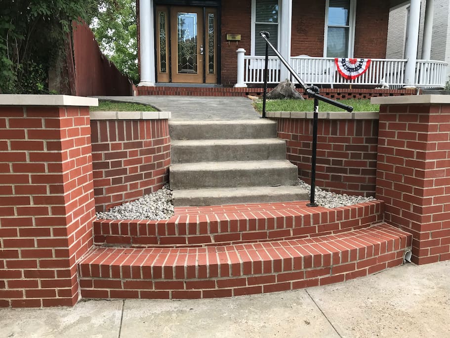 Detail of front steps