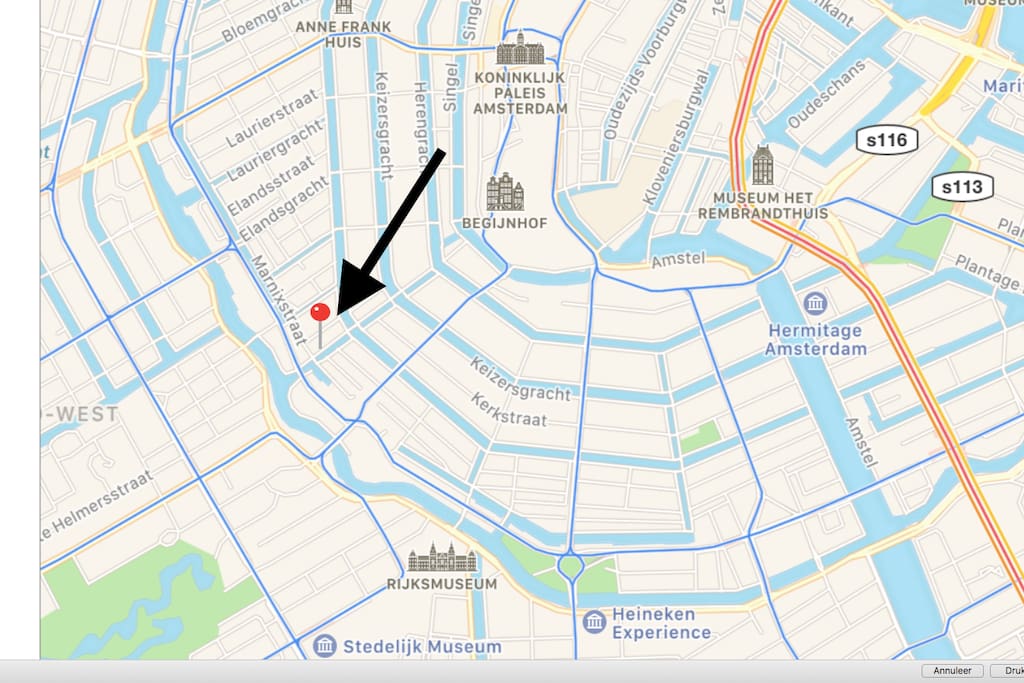 The location is perfect all main attractions are close by; Anne Frank house, Rijks museum, Van Gogh museum, Vondelpark, PC Hoof street, 9 little streets (shopping) and more all around the corner.