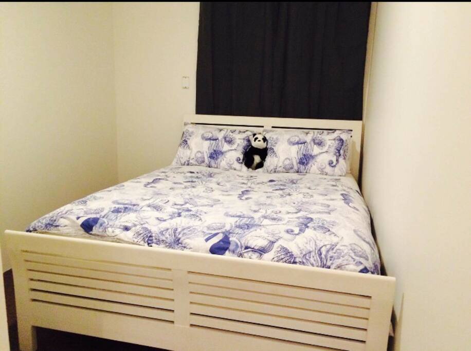 2nd bedroom with queen size bed and extremely comfortable back support mattress