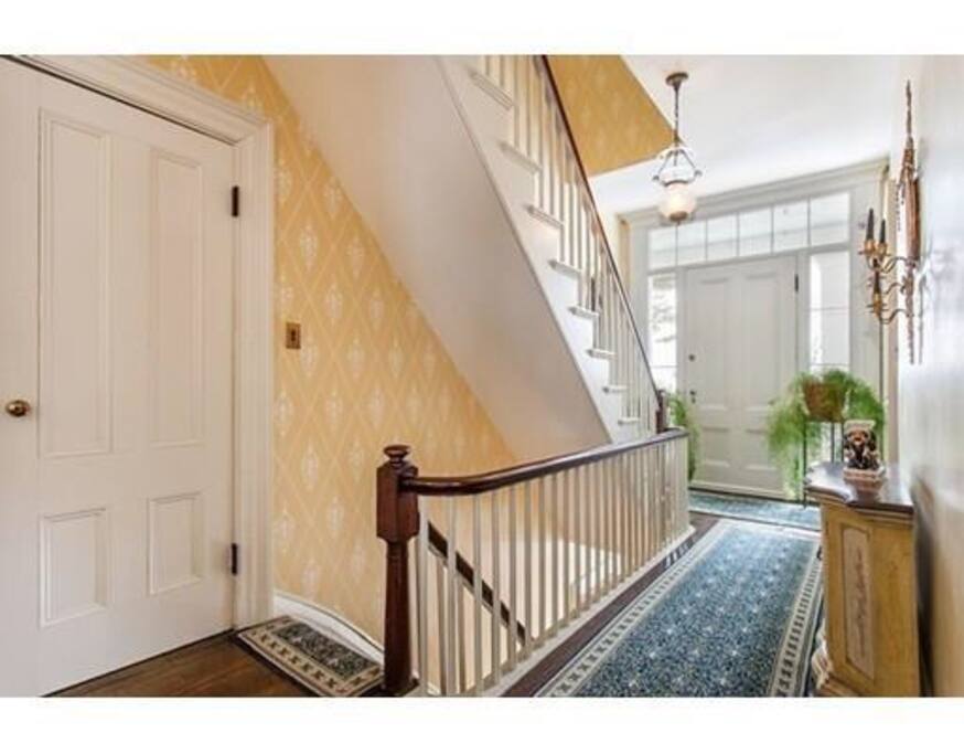 The historic home is very well maintained with modern amenities.