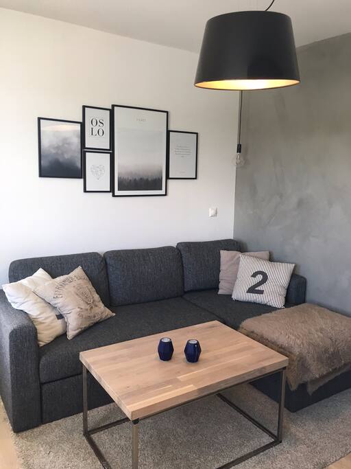 The livingroom with the sleepingcouch