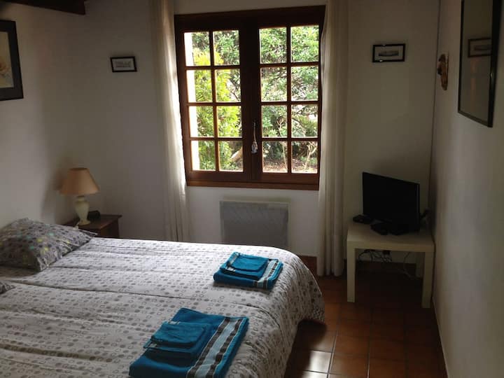 Habitación n°1 con una cama de 160 grandes separables en 2 camas de 80 para elegir.