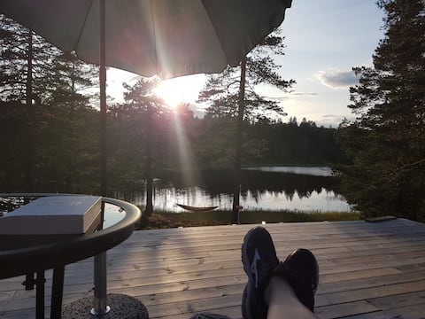 Successful Airbnb property: Sun cabin. Great location on Skrim. in Kongsberg