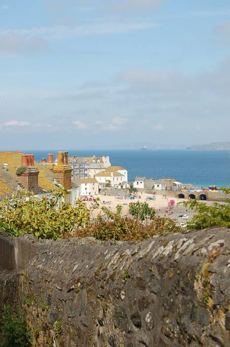 The view of the harbour, 10 paces from the front door step.