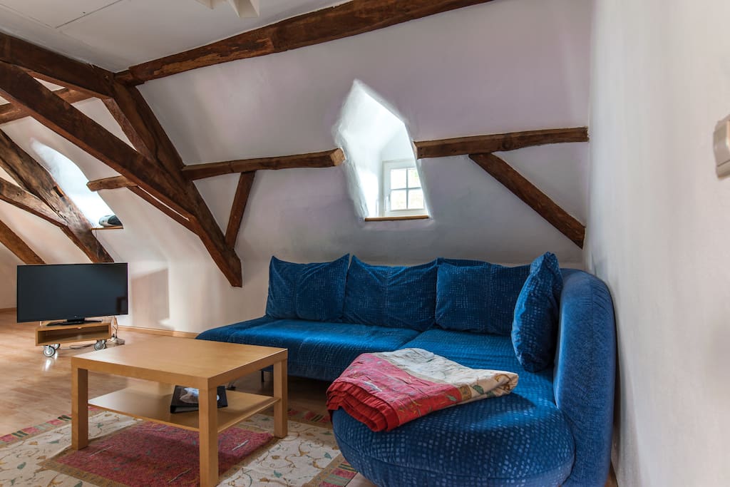Wohnzimmer, Ferienwohnung Calmont