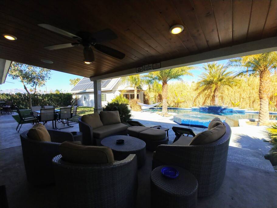 Open backyard with mountain view