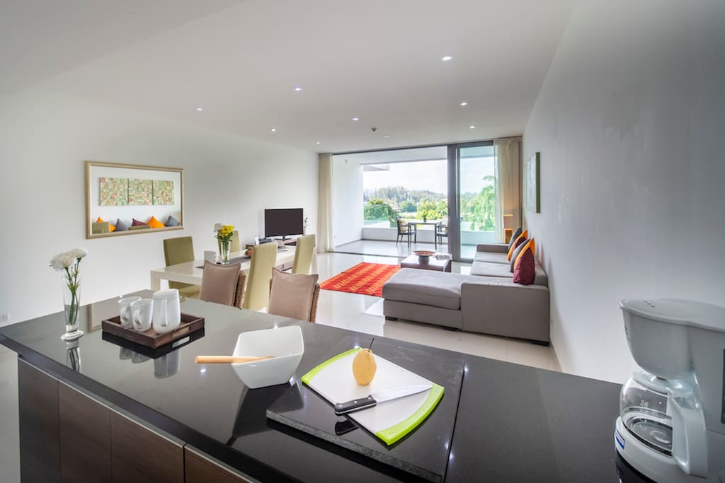 With easy access to he spacious balcony, relaxing at our vacation rental in Phuket will be easy