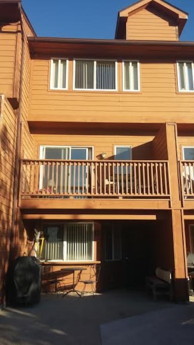 You can park in front of the townhome.