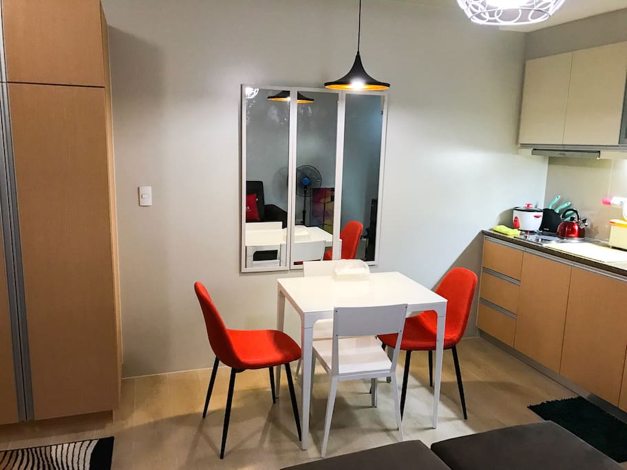 Dining and kitchen