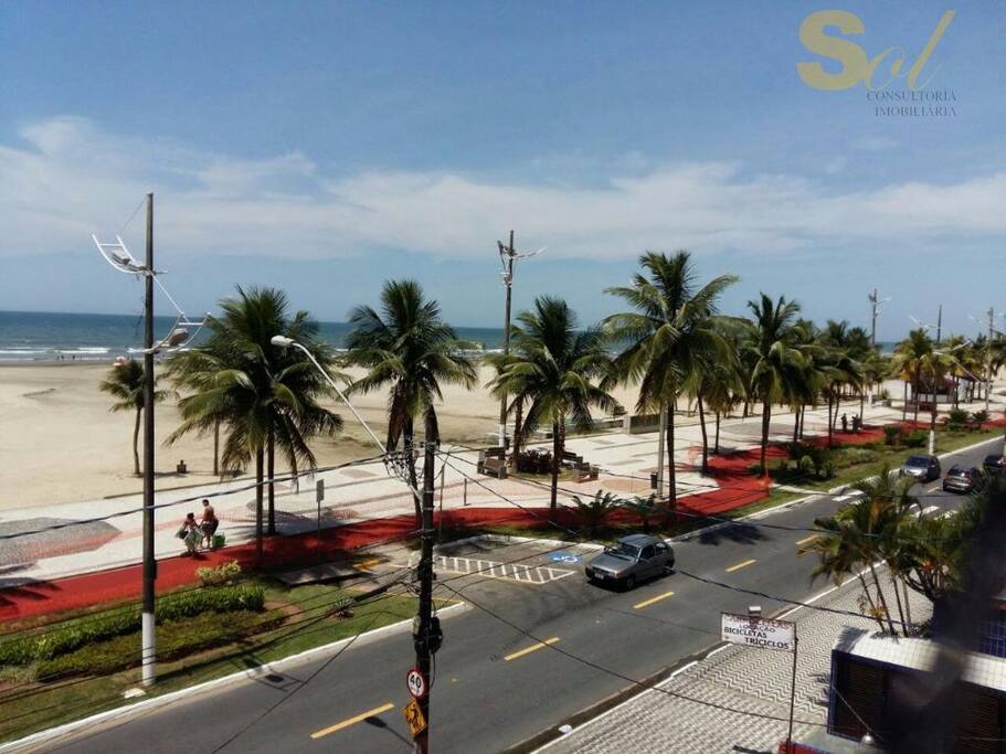 Ciclovia por toda a orla da Praia Grande