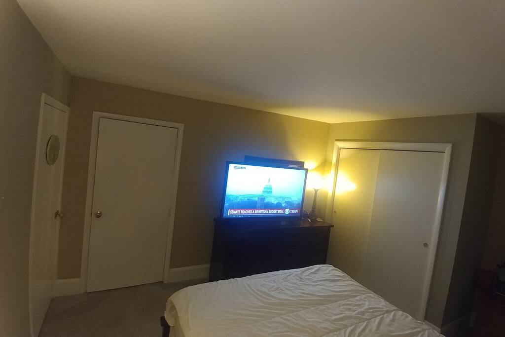 Big 55 inch 4k tv with fire tv for endless movies and tv shows.