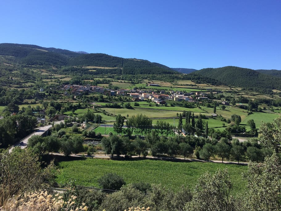 vista del pueblo de Alas