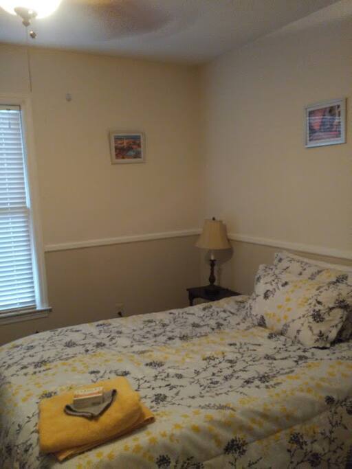 Queen sized bed