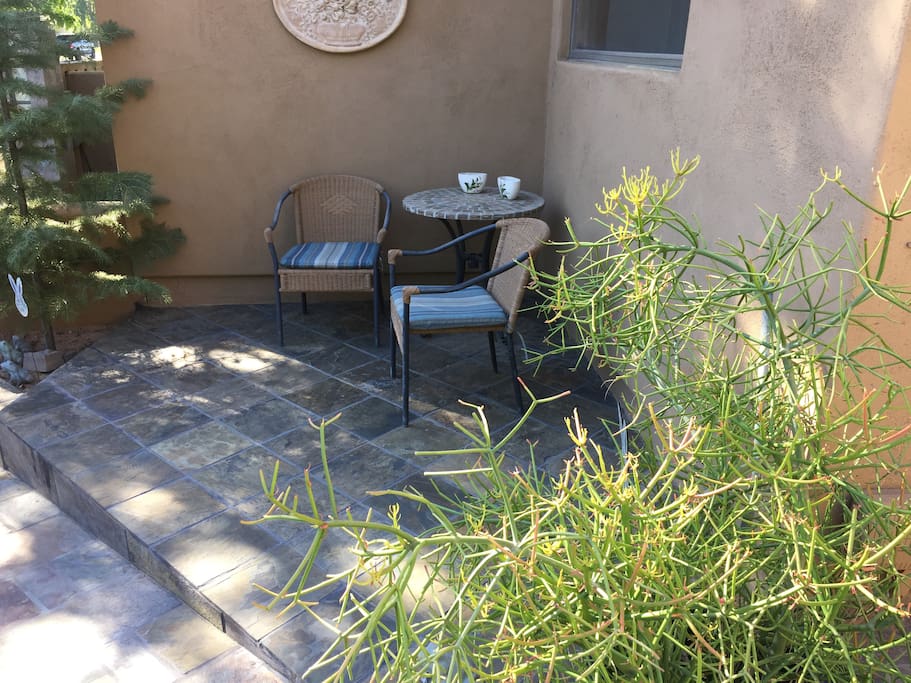 East facing patio, for your exclusive use!