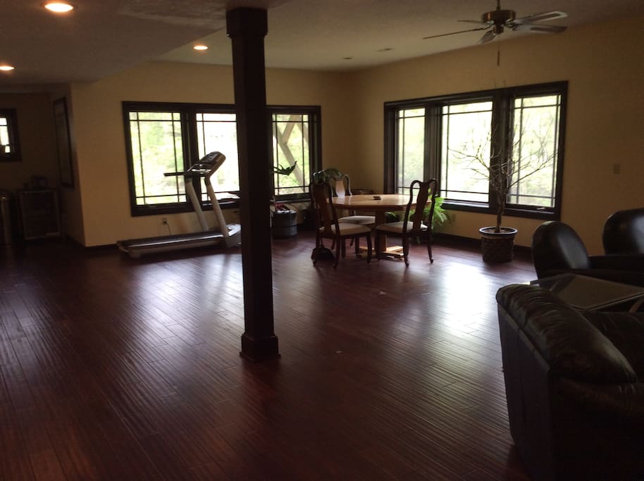 Large gathering space to host a party with fantastic river views