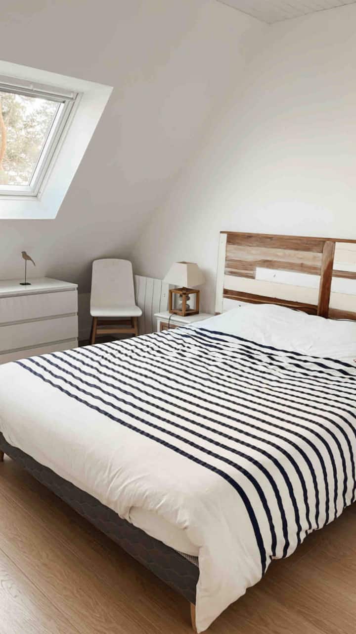 Ერთი საძინებელი ორადგილიანი საწოლით ლამაზი ხედით დიდი ველუქსის წყალობით