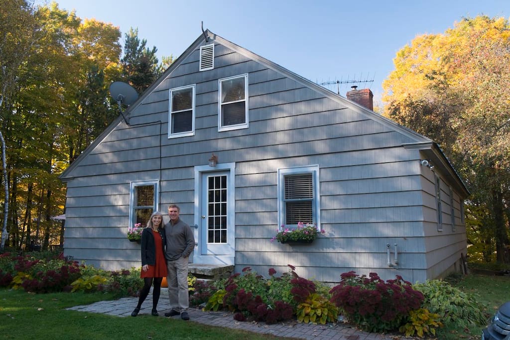 Front of house in fall
