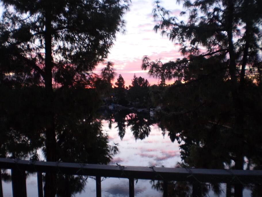 Sunrise on the east facing balcony.