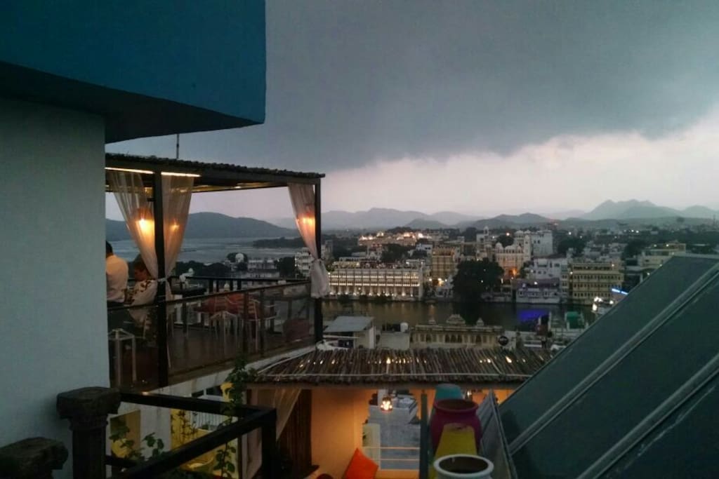 View from the rooftop restro