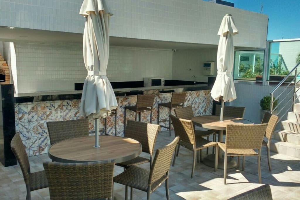 Área de lazer, cobertura