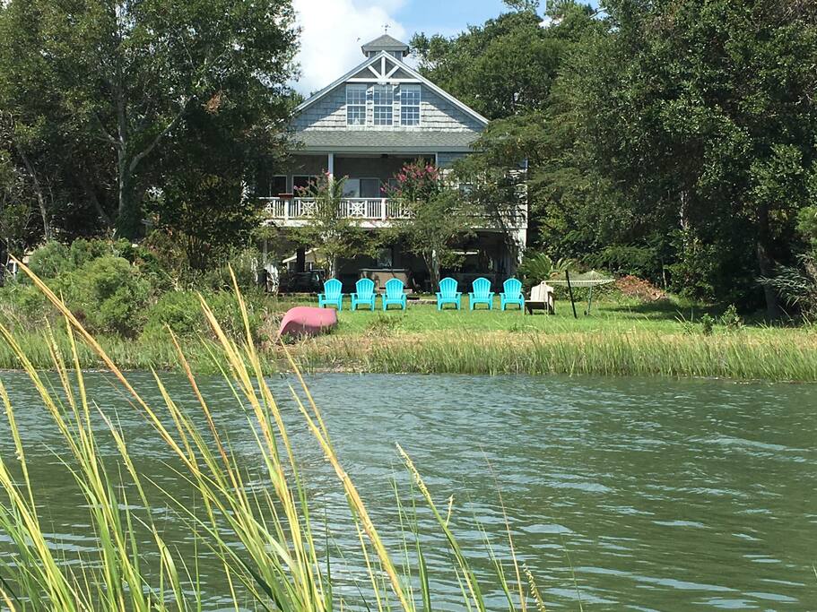 Our home from the creek.
