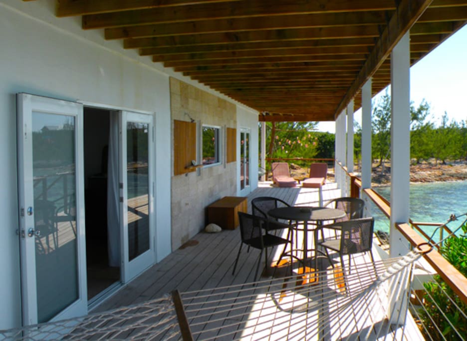 Beautiful deck with a beautiful view.