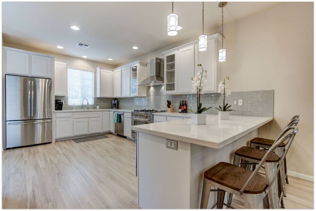 Huge kitchen with informal dining