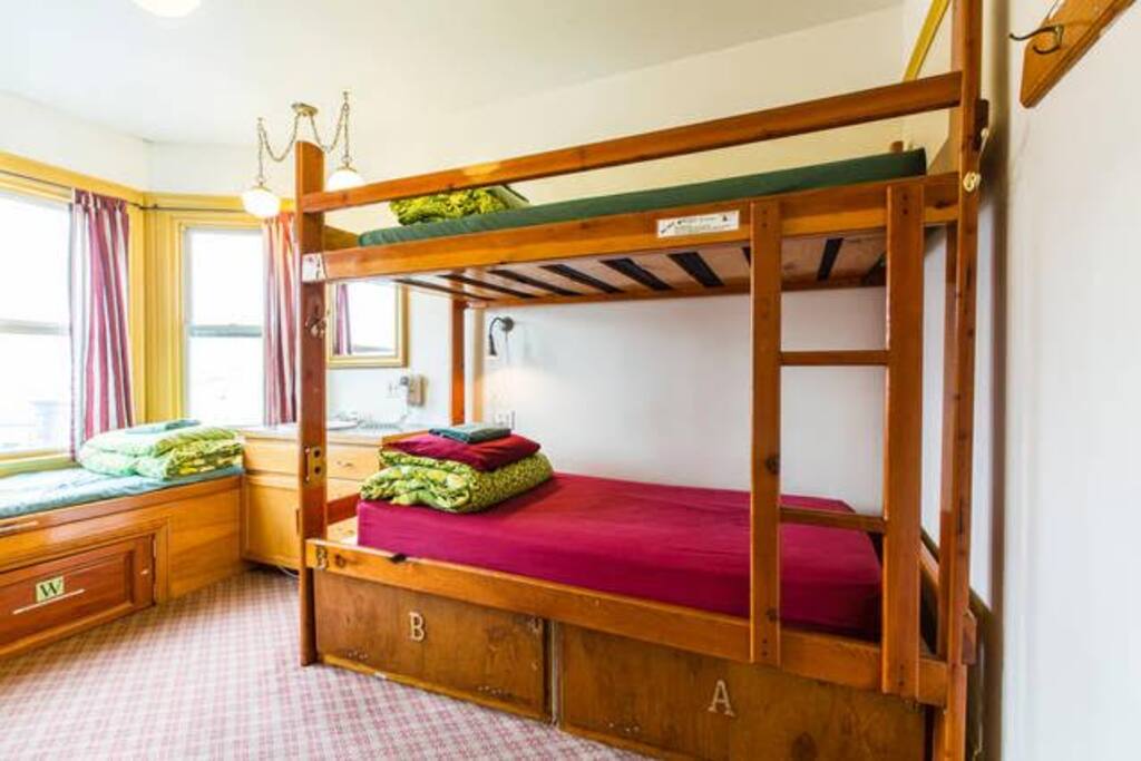 Each of rooms is unique and has between 4-9 beds