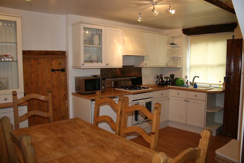 large farmhouse style kitchen