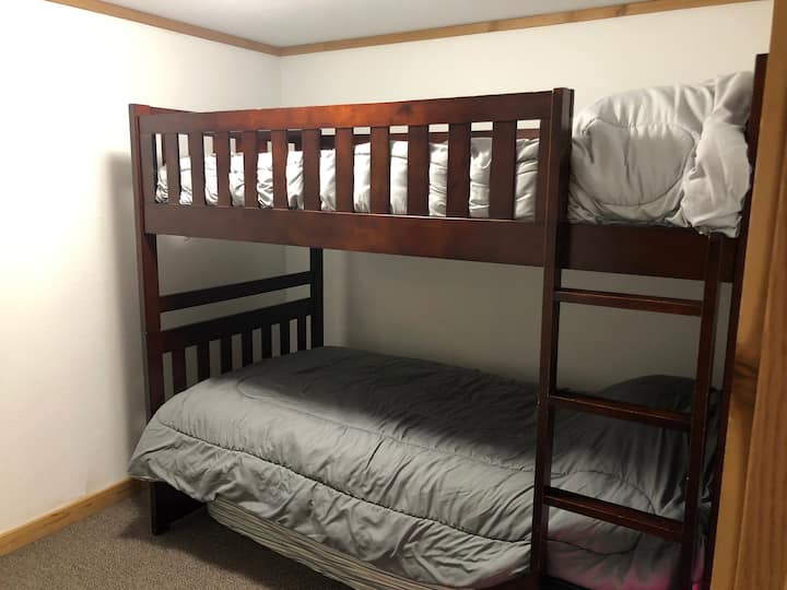 Bunk beds in bonus room