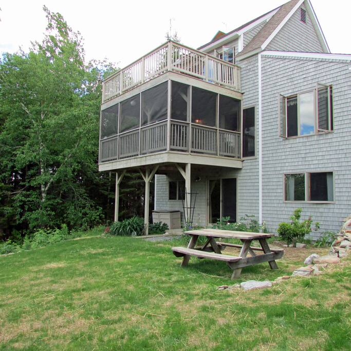 Yard side of the house