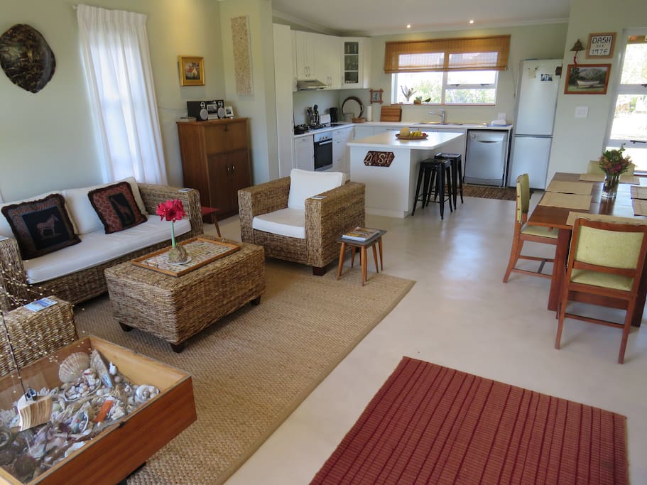 Uncluttered, easy flowing living areas