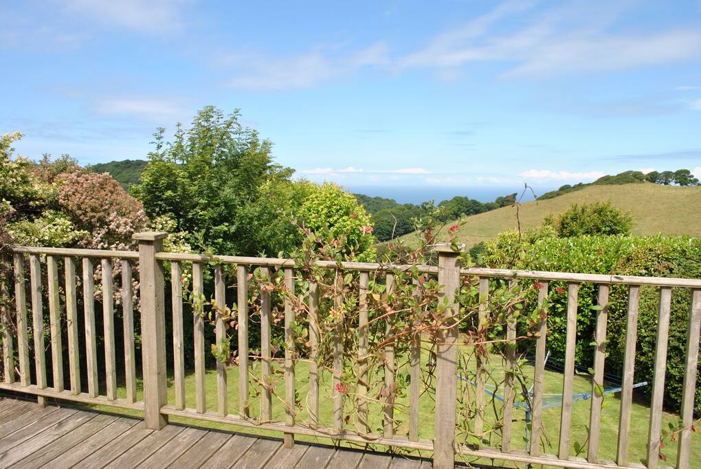 Coastal views from the decking