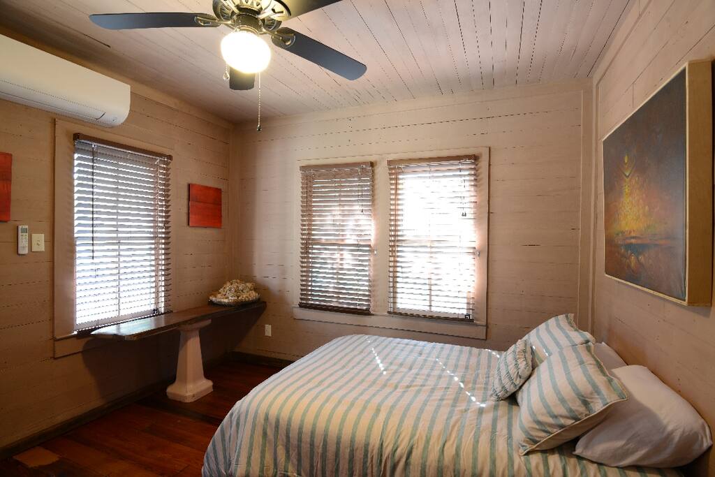 Natural light. Tung oil floors and milk paint made on site