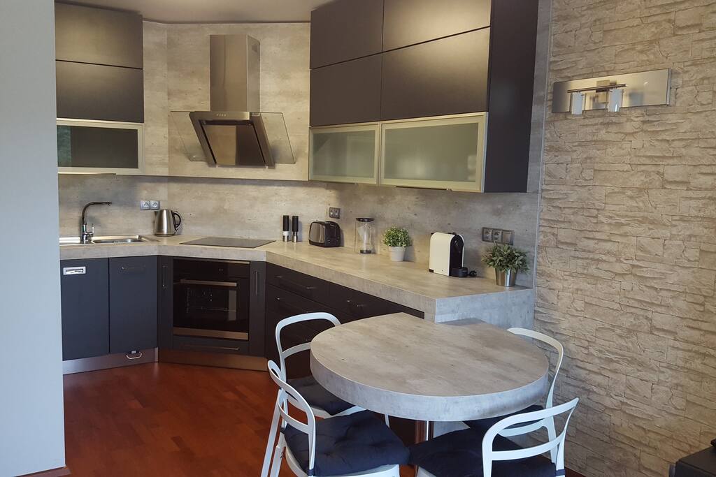 Fully equipped modern kitchen