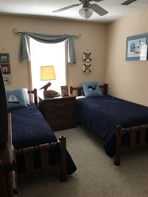 Sleeps two comfortably in our Nautical Room.