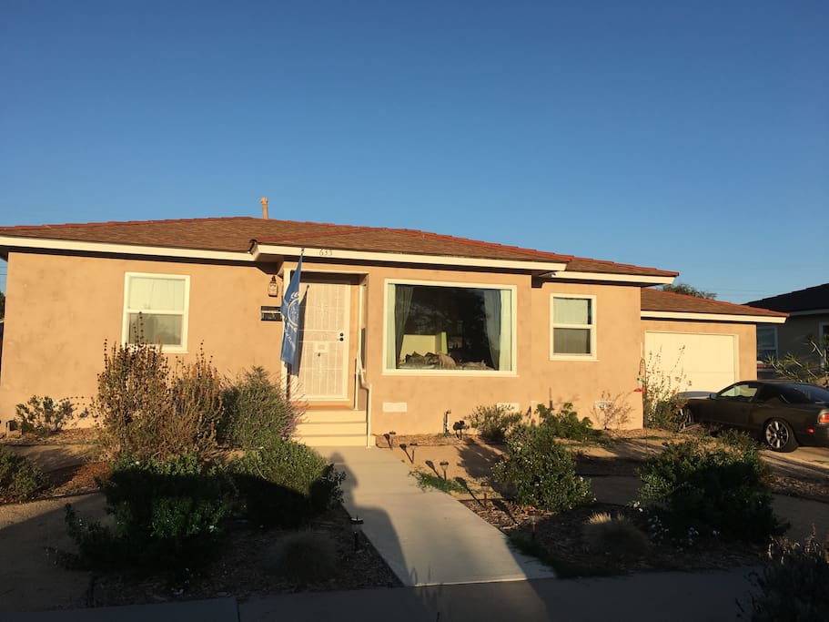 Front of our Home, all drought resistant landscaping.